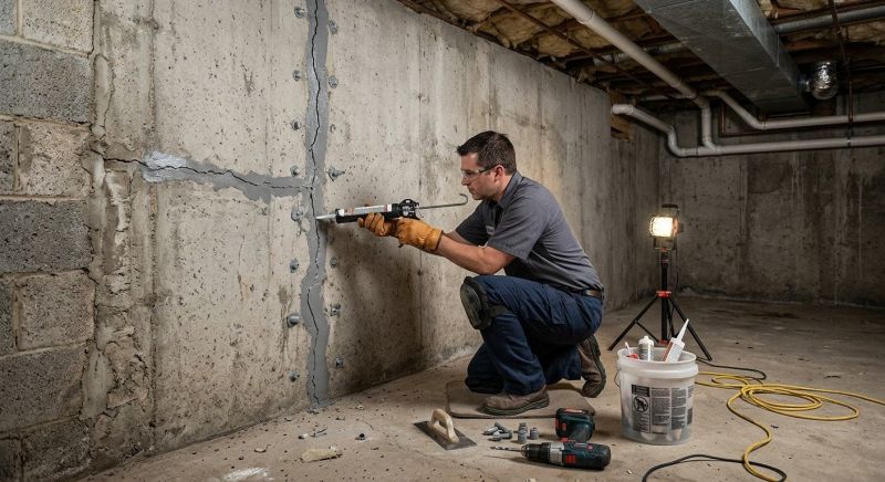Basement Crack Repair in Denver County, CO