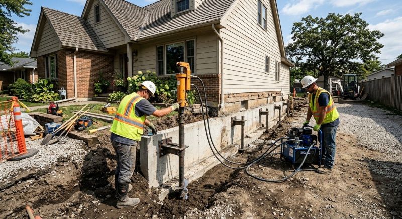 Basement Stabilization in Denver County, CO