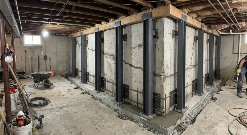 Basement Stabilization in Denver County, CO