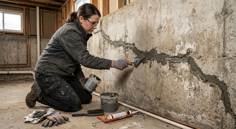 Cracked Basement Floor Repair in Denver County, CO