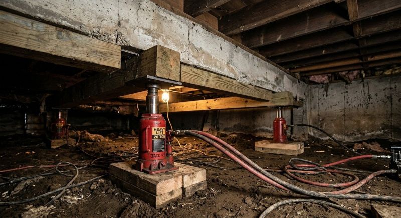 Foundation Jacking in Aurora, CO