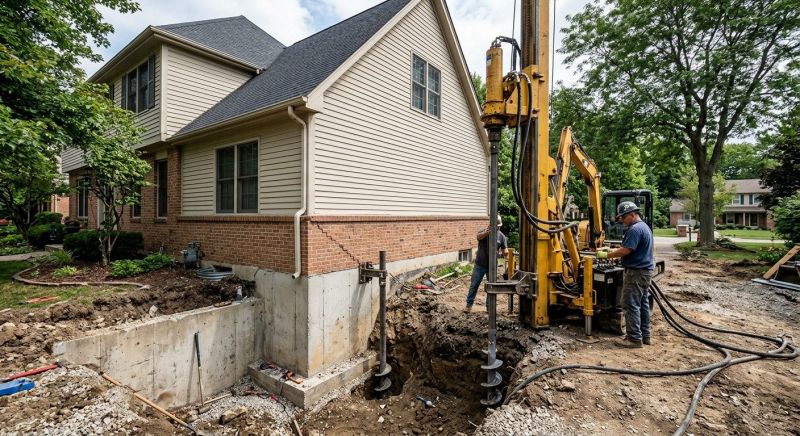 Helical Piers Installation in Denver County, CO