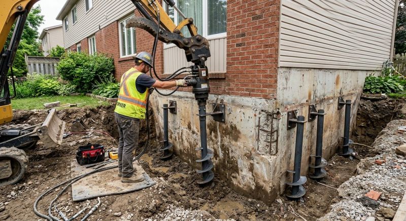 Helical Pile Installation in Denver County, CO