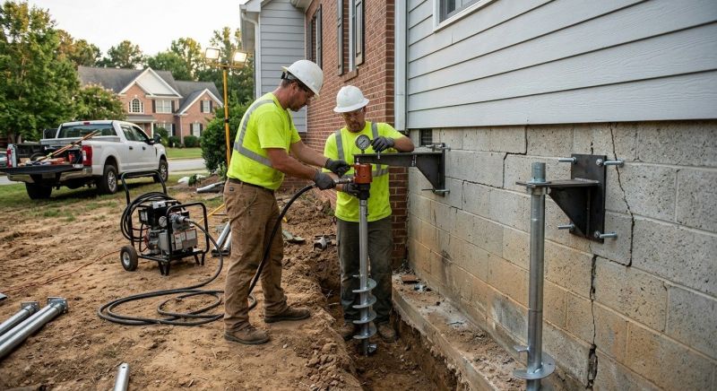 Helical Pile Installation in Denver County, CO